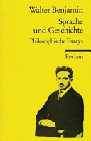 Cover  Sprache und Geschichte : philosophische Essays